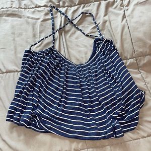 Max Studio London Cami Striped Racerback Tank Top